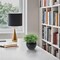 Fake Sage Small Potted Plants – Mini Artificial Succulents Grass Desk Plant in Black Pot for Shelf Decor, Office, Coffee Table, Masculine Home & Indoor Modern Decor